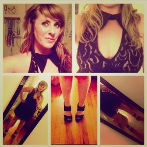 Anna Sui Black & Tan Dress Size 13